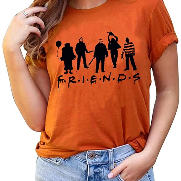 Women’s Horror Movies “Friends” Tee Size XL - Picture 1 of 4